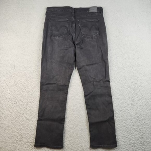 Levi’s Jeans Women’s 12 Classic Straight Dark Wash Black Mid Rise Denim Pants - Picture 2 of 11